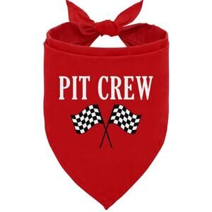 Pit Crew Pet Bandana Red